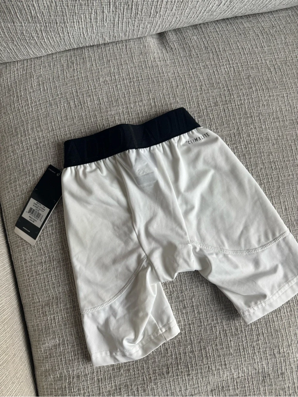 adidas Kids Performance Slider Shorts in Black and White